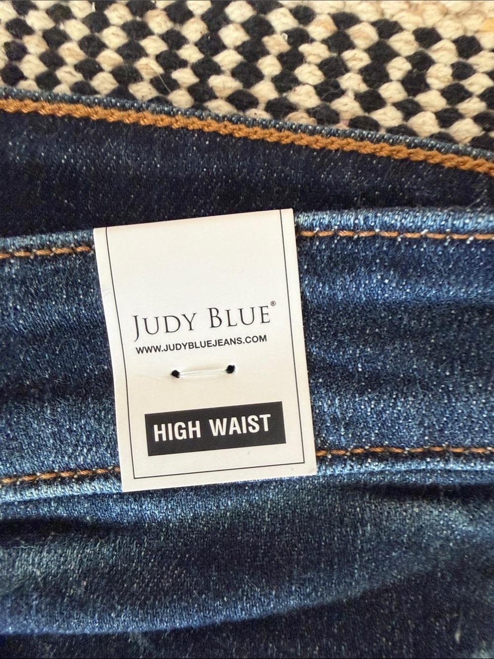 Judy Blue Dark Blue High-Rise Button-Front Denim Skort - Picture 4 of 4